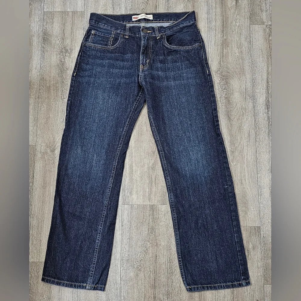 Levi's Men's 505 Dark Wash Denim Jeans